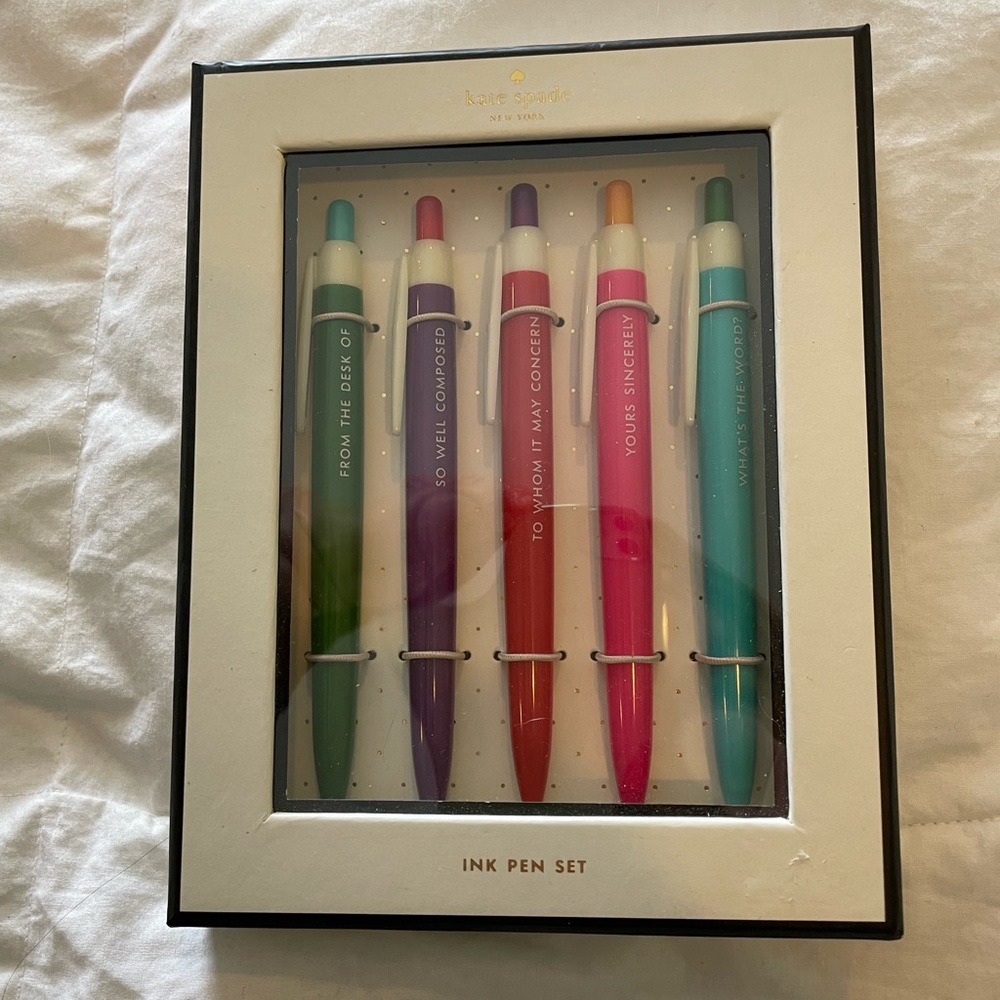 Kate Spade Set of 5 Pens